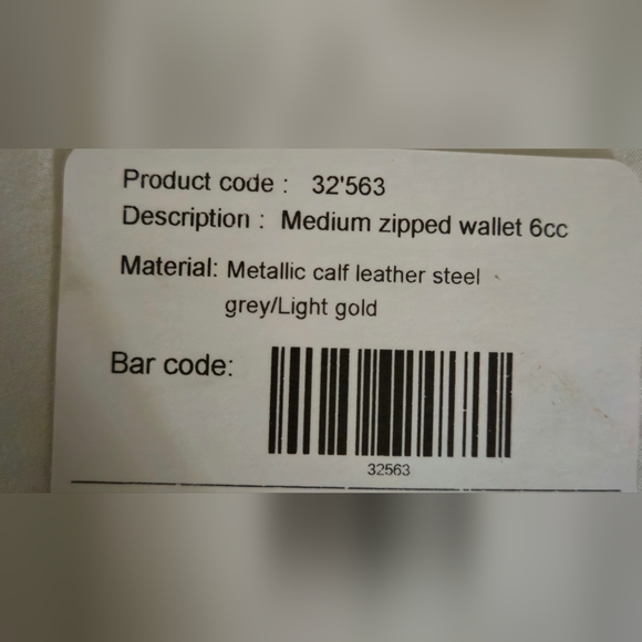 NWOT  S.Bulgari Metallic Calf Leather Authentic Logo, Collezione Brand Bvlgari - Picture 7 of 7